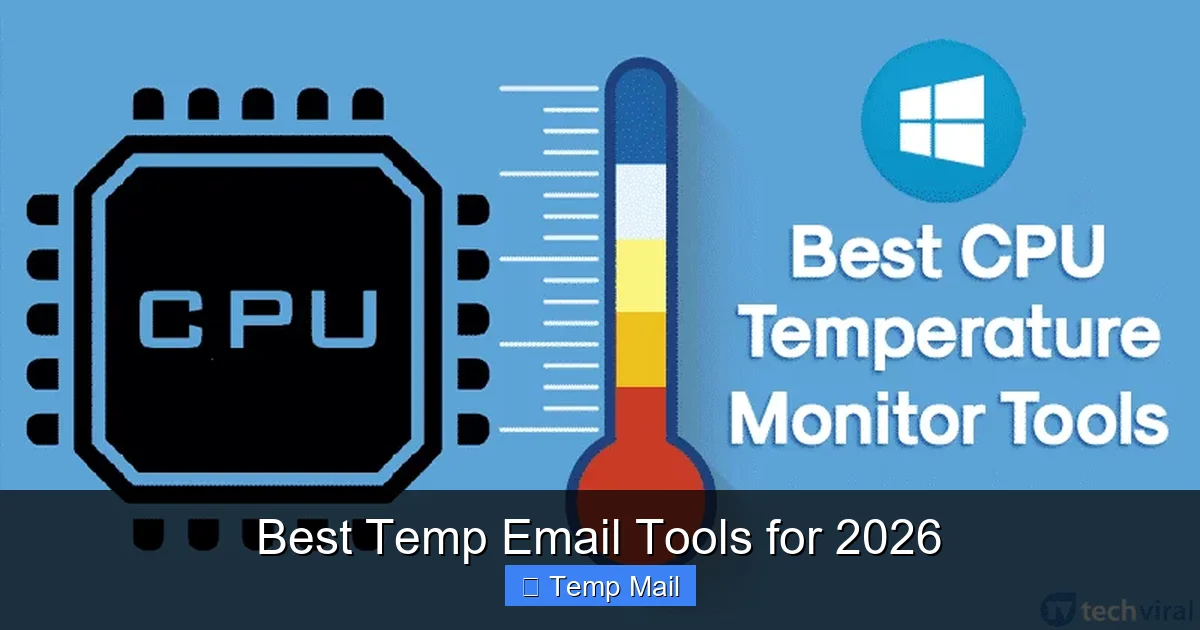 Best Temp Email Tools for 2026