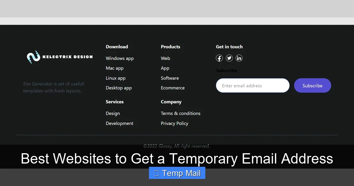 Best Websites to Get a Temporary Email Address