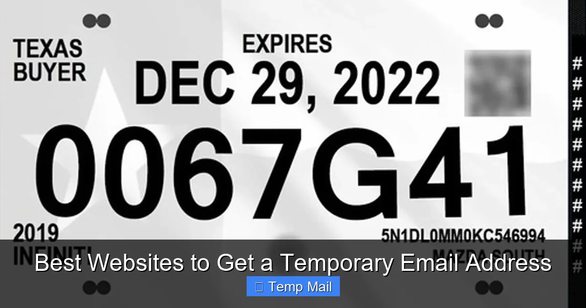 Best Websites to Get a Temporary Email Address