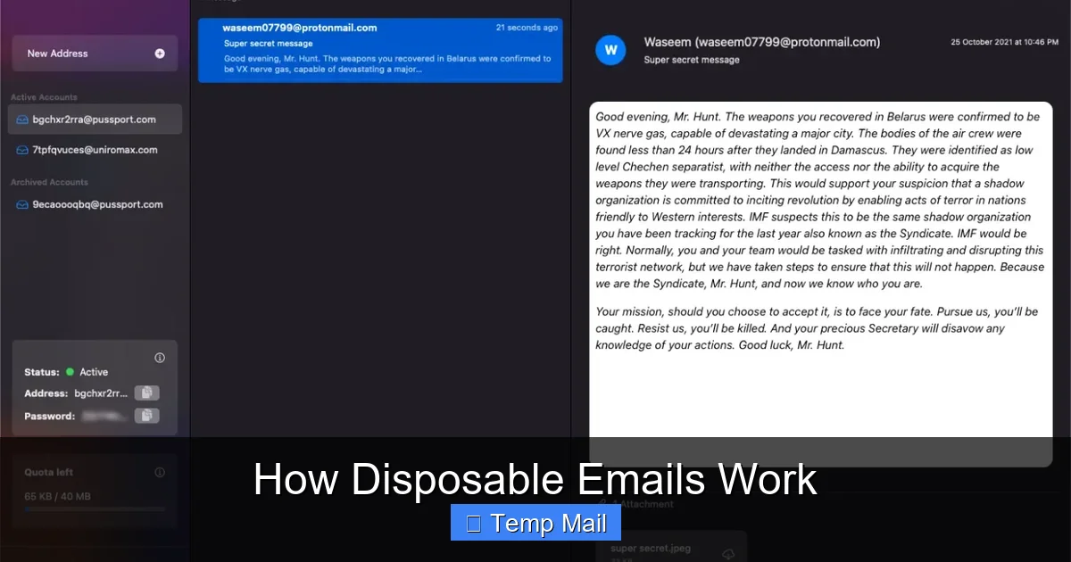 How Disposable Emails Work