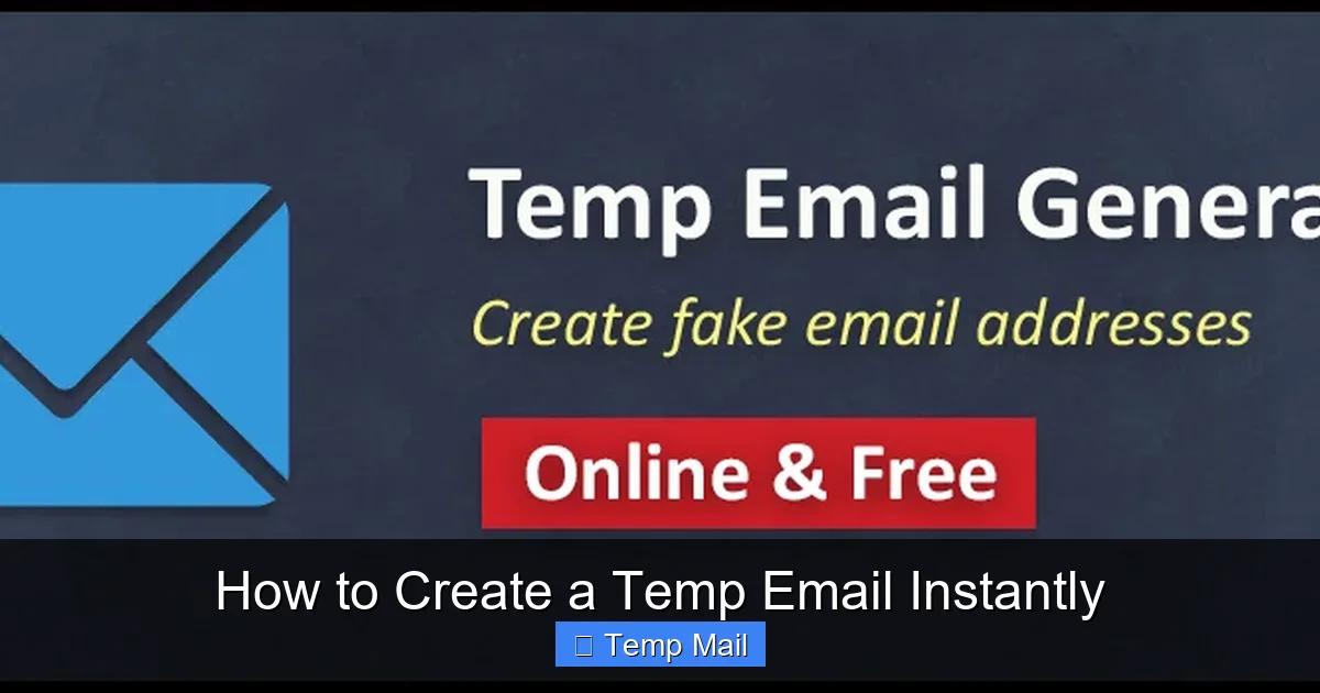 How to Create a Temp Email Instantly