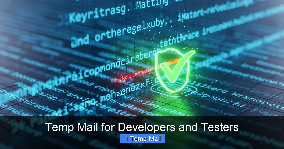 Temp Mail for Developers and Testers