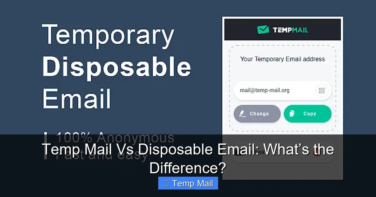Temp Mail Vs Disposable Email: What’s the Difference?