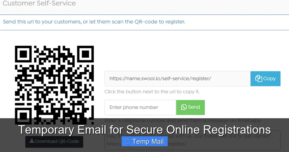 Temporary Email for Secure Online Registrations